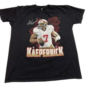 Collin Kaepernick Black Graphic 49ers Football T Shirt Size L